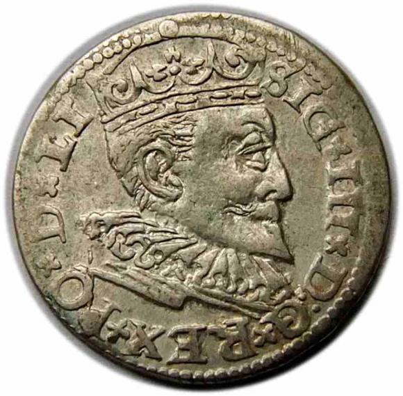 Trojak 1596 Zygmunt III Waza Ryga (1)
