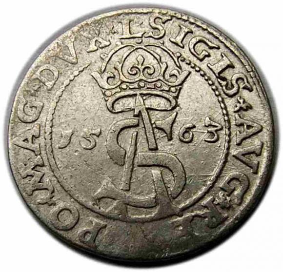 Trojak 1563 Zygmunt II August Wilno (2)