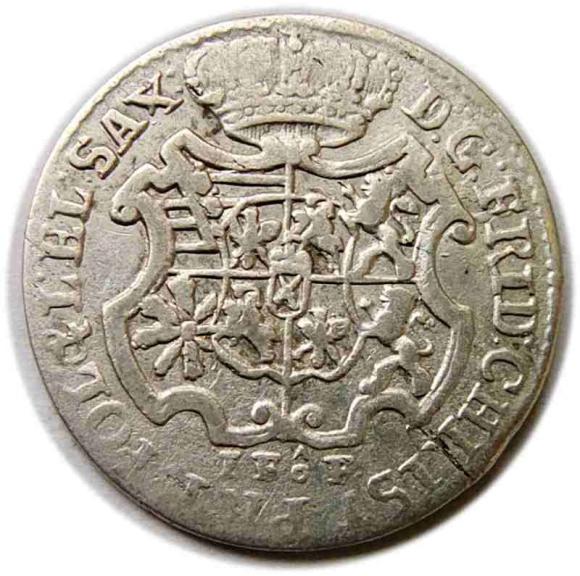 1/12 talara 1763 Fryderyk Chrystian Saksonia Lipsk (1)