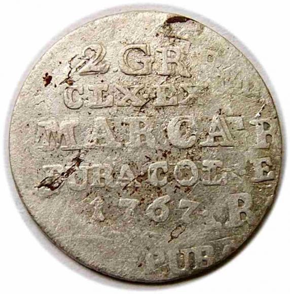 Dwugrosz 1767 Stanisław August Poniatowski Warszawa (1)