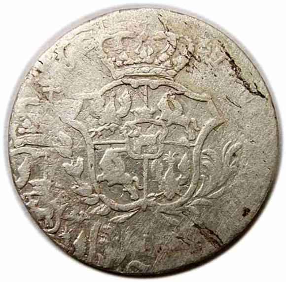 Dwugrosz 1767 Stanisław August Poniatowski Warszawa (2)