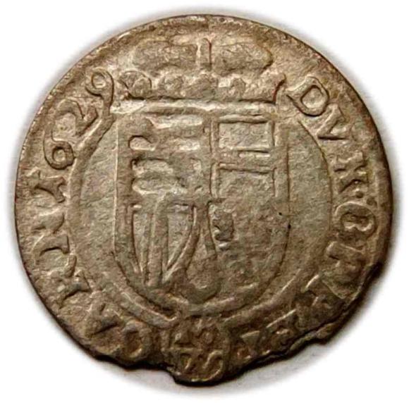 1 krajcar 1629 Karol Euzebiusz Księstwo Opawskie Opawa (2)