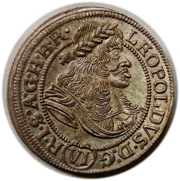 6 krajcarów 1674 Leopold I Wrocław (1)