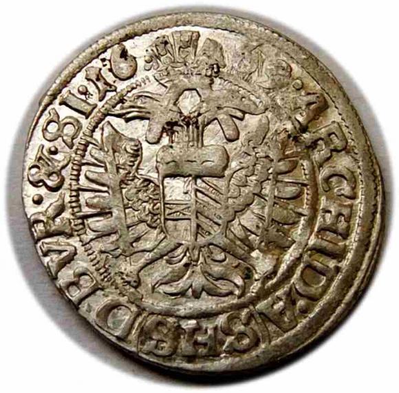 3 krajcary 1669 Leopold I Wrocław (2)