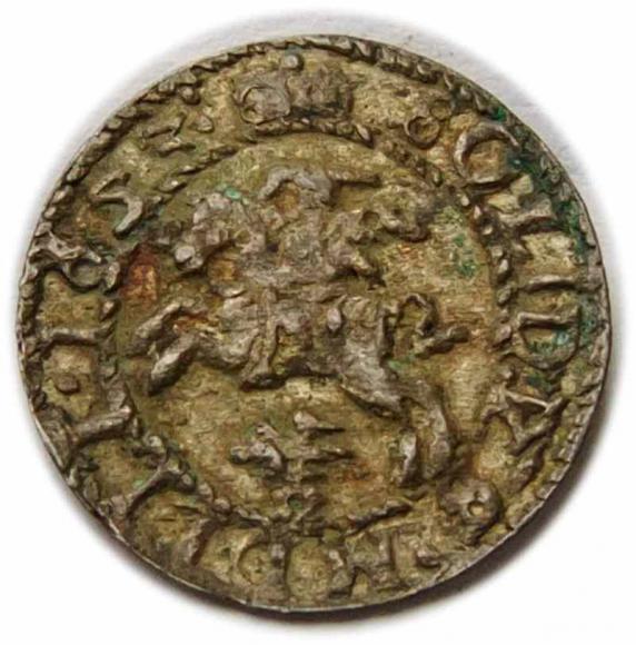 Szeląg 1653 Jan Kazimierz Wilno (2)