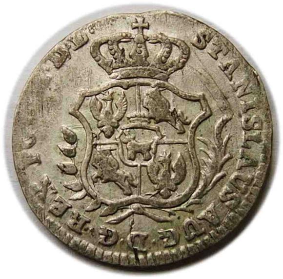 Dwugrosz 1766 Stanisław August Poniatowski Warszawa (2)