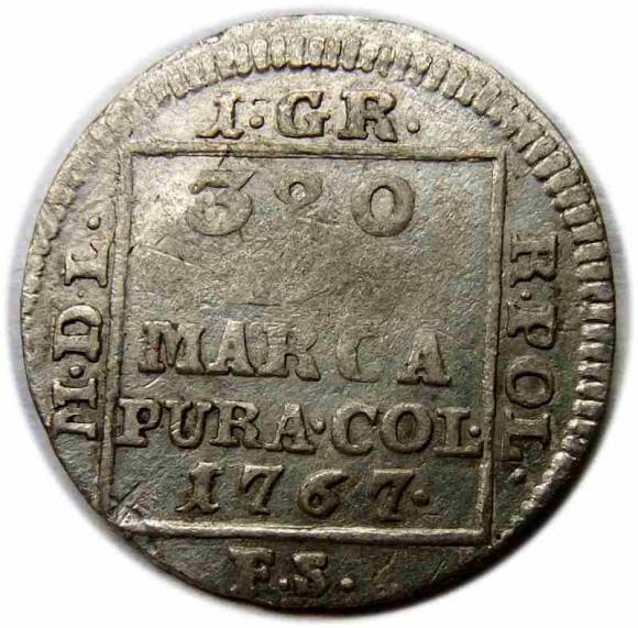 Grosz 1767 Stanisław August Poniatowski Warszawa (1)