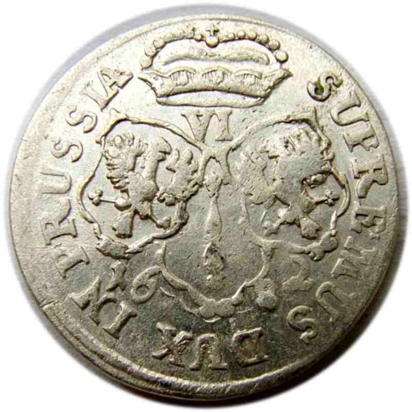 Szóstak 1682 Fryderyk Wilhelm Prusy Królewiec (2)