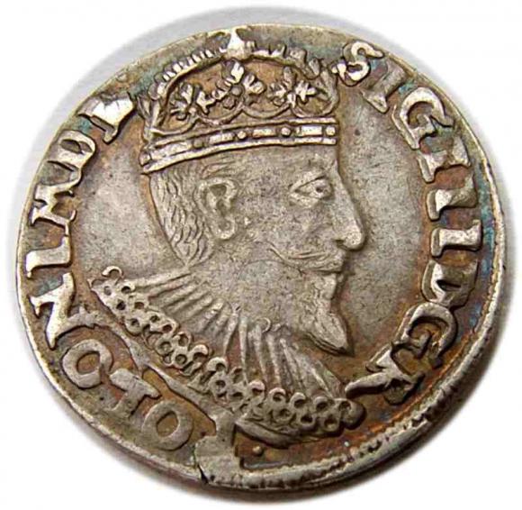 Trojak 1594 Zygmunt III Waza Olkusz (1)