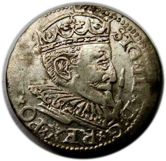 Trojak 1596 Zygmunt III Waza Ryga (1)