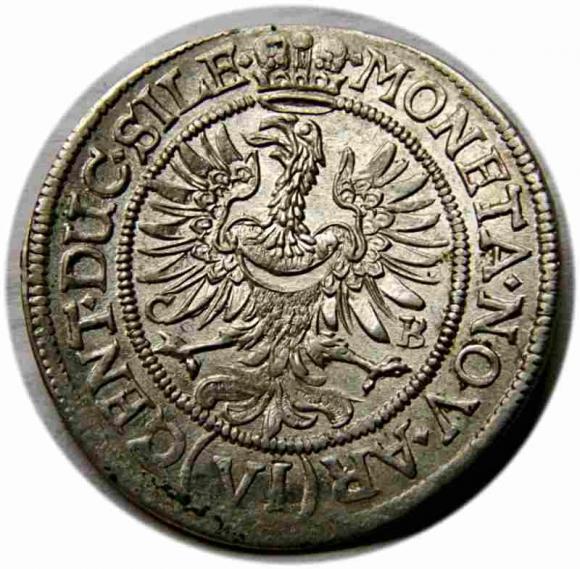 6 krajcarów 1673 Ludwika Anhalcka Księstwo Brzesko Legnicko Wołowskie Brzeg (2)