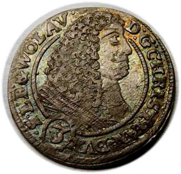 3 krajcary 1660 Chrystian Wołowski Księstwo Brzesko Legnicko Wołowskie Brzeg (1)
