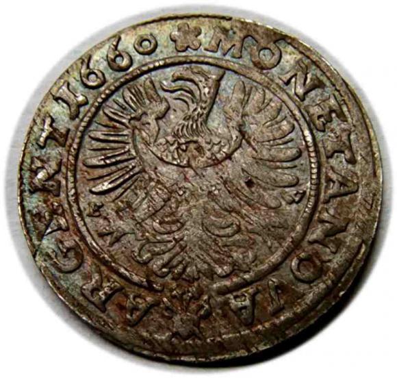 3 krajcary 1660 Chrystian Wołowski Księstwo Brzesko Legnicko Wołowskie Brzeg (2)