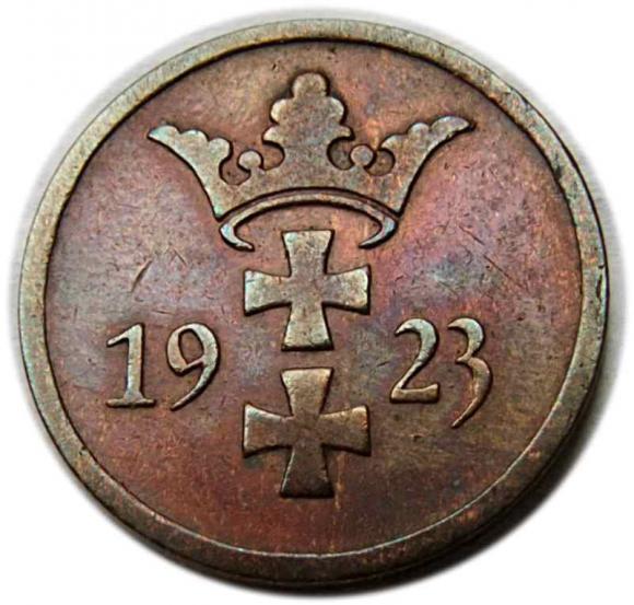 2 fenigi 1923 Wolne Miasto Gdańsk Berlin (2)
