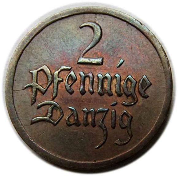 2 fenigi 1926 Wolne Miasto Gdańsk Berlin (1)