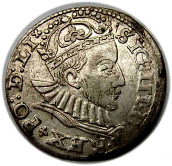 Trojak 1588 Zygmunt III Waza Ryga (1)