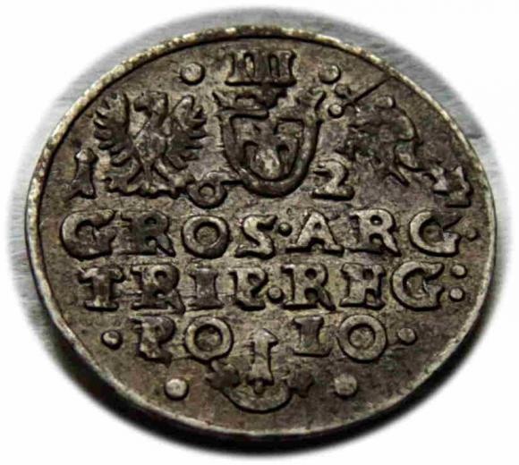 Trojak 1624 Zygmunt III Waza Kraków (2)