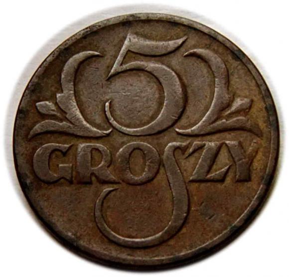 5 groszy 1923 II RP Warszawa