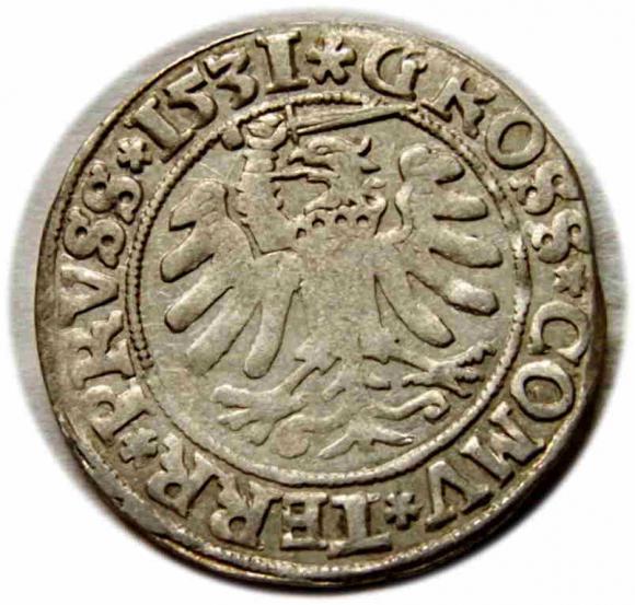 Grosz 1531 Zygmunt I Stary Toruń (2)