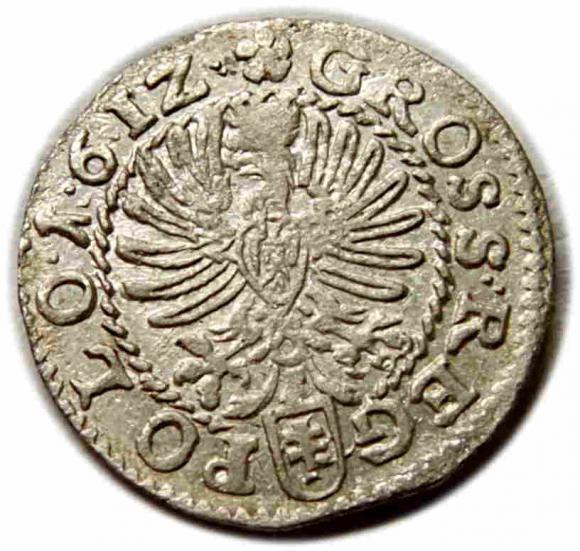Grosz 1612 Zygmunt III Waza Kraków (2)