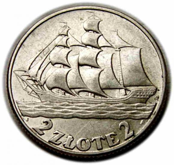 2 złote 1936 Żaglowiec, Warszawa (1)
