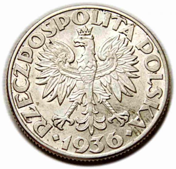 2 złote 1936 Żaglowiec, Warszawa (2)