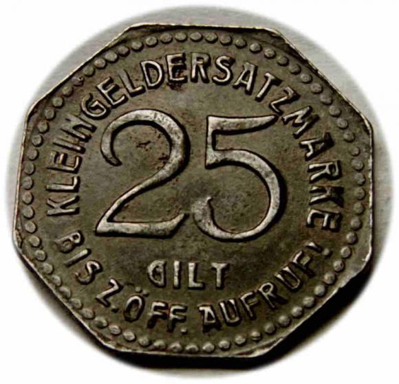 25 fenigów Bystrzyca Kłodzka / Habelschwert (1)