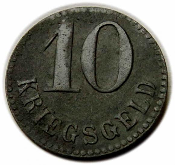 10 fenigów 1917 Świnoujście / Swinemunde