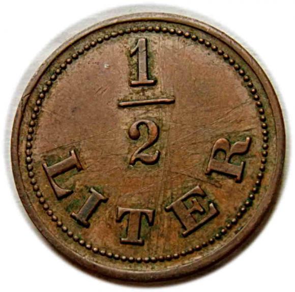 Żeton na 1/2 litra, Niemcy (1)