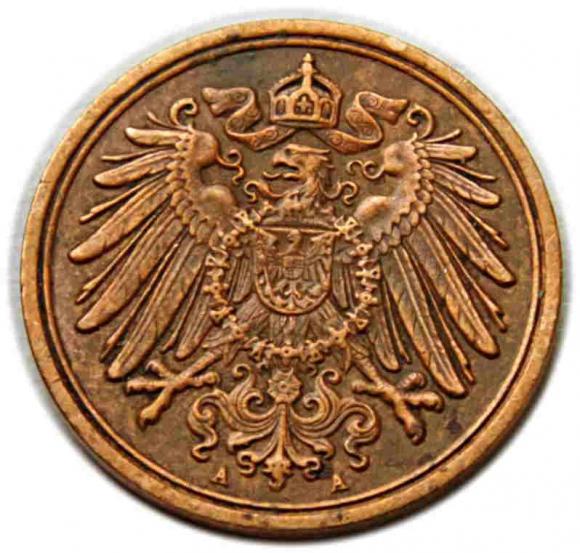 1 fenig 1912 Wilhelm II Hohenzollern Niemcy Berlin
