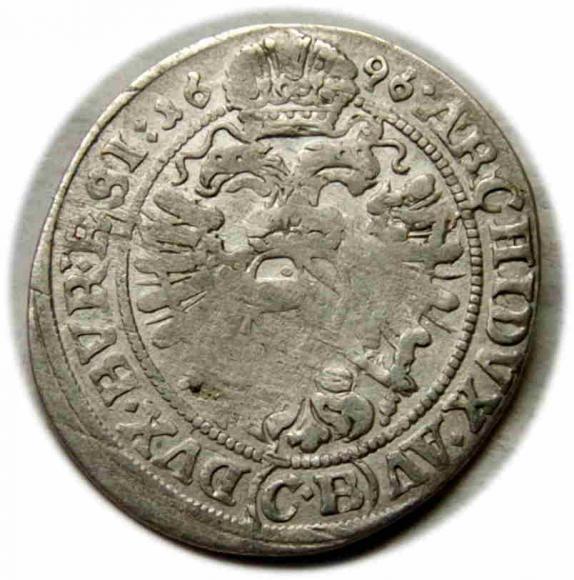 3 krajcary 1696 Leopold I Brzeg (2)