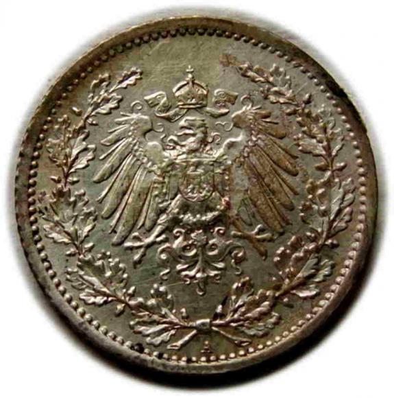 1/2 marki 1914 Wilhelm II Hohenzollern Niemcy Berlin