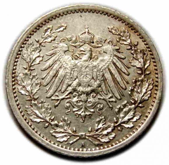 1/2 marki 1914 Wilhelm II Hohenzollern Niemcy Berlin