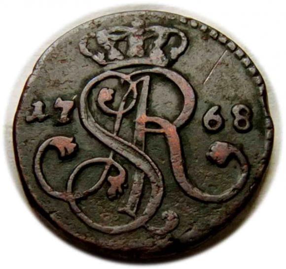 Grosz 1768 Stanisław August Poniatowski Kraków (1)