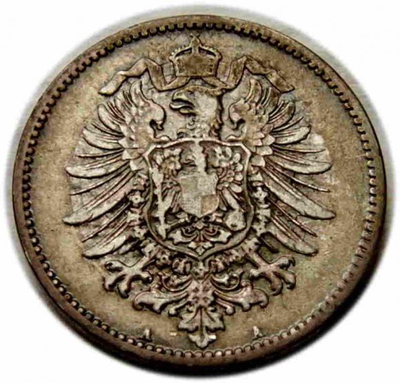 1 marka 1874 Wilhelm I Hohenzollern Berlin (2)
