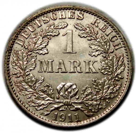 1 marka 1911 Wilhelm II Hohenzollern Niemcy Berlin (1)