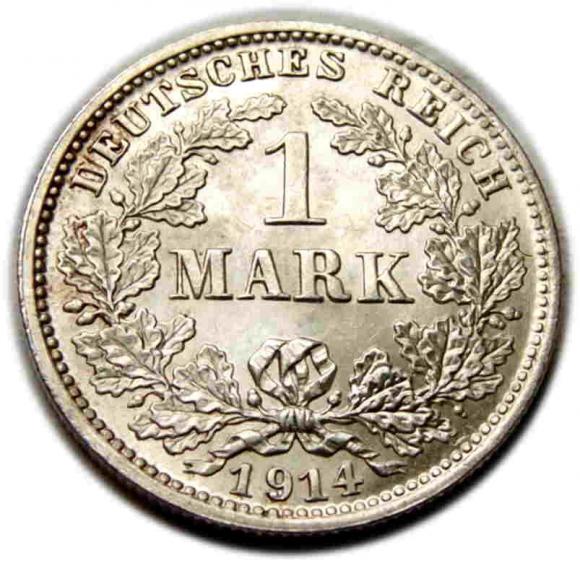1 marka 1914 Wilhelm II Hohenzollern Niemcy Monachium (2)