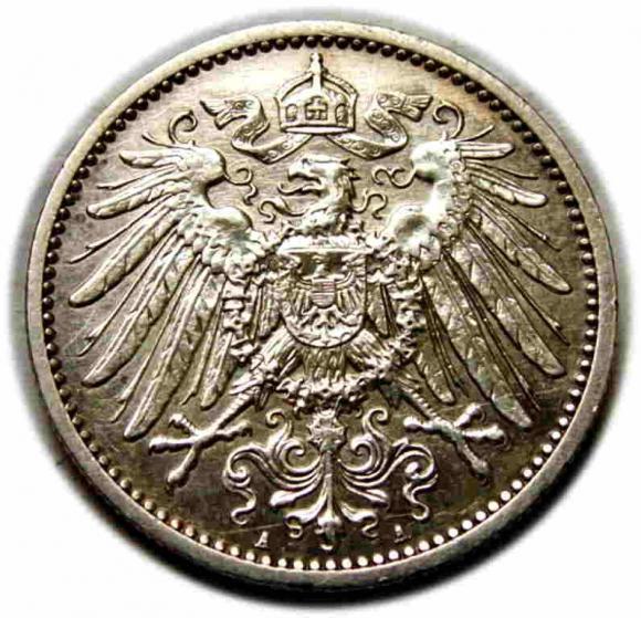 1 marka 1914 Wilhelm II Hohenzollern Niemcy Berlin (2)