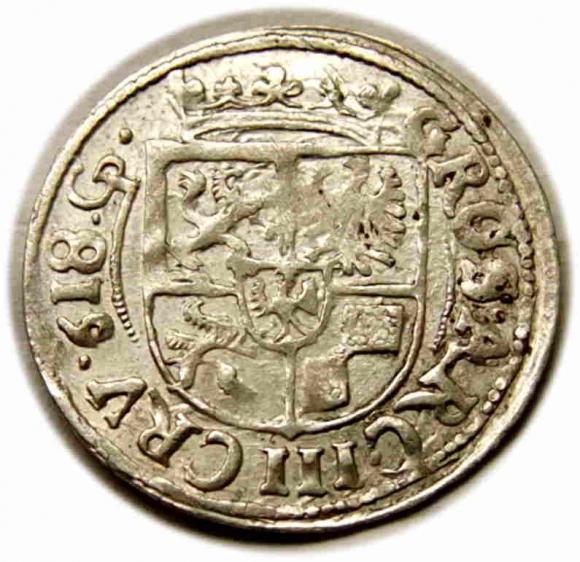 3 krajcary 1618 Jan Jerzy Hohenzollern Księstwo Karniowskie Karniów (2)