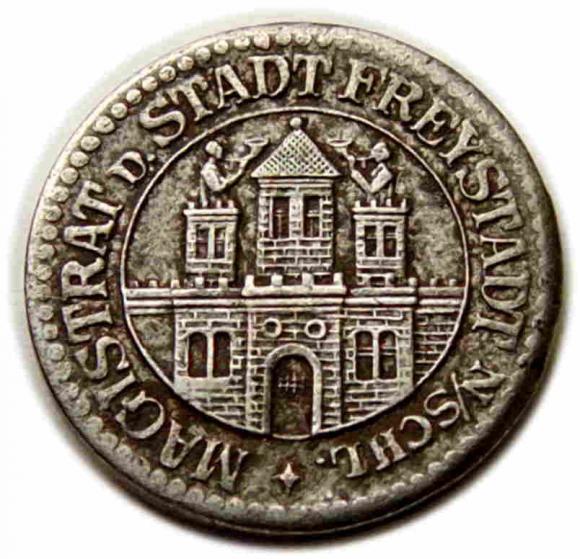 5 fenigów Kożuchów / Freystadt (2)