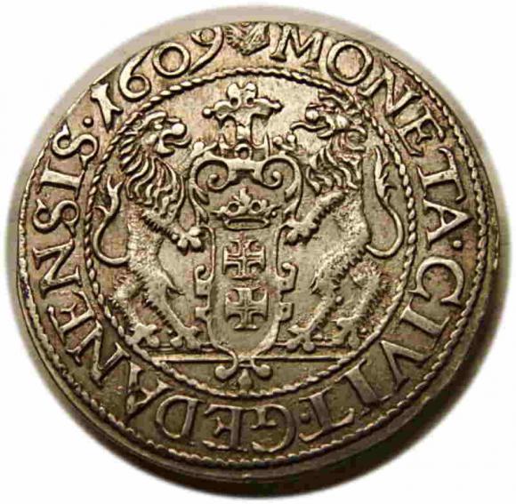 ort 1609 Zygmunt III Waza Gdańsk  (2)