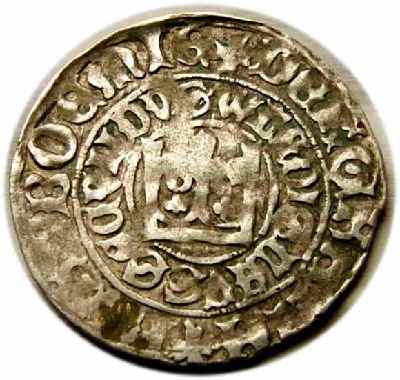 Grosz praski Władysław II Jagiellończyk Czechy Praga (1)