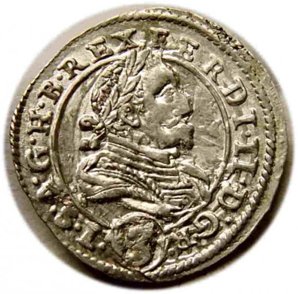 3 krajcary 1622 Ferdynand II Habsburg Austria Graz (1)