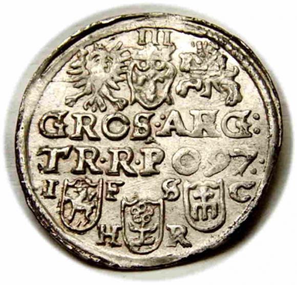 Trojak 1597 Zygmunt III Waza Bydgoszcz (2)