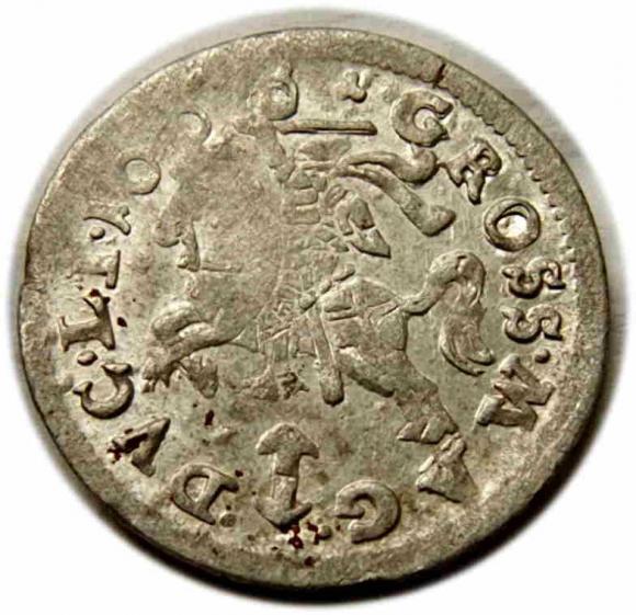 Grosz 1608 Zygmunt III Waza Litwa Wilno (1)