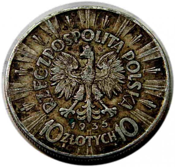 10 złotych 1935 Józef Piłsudski Warszawa (2)