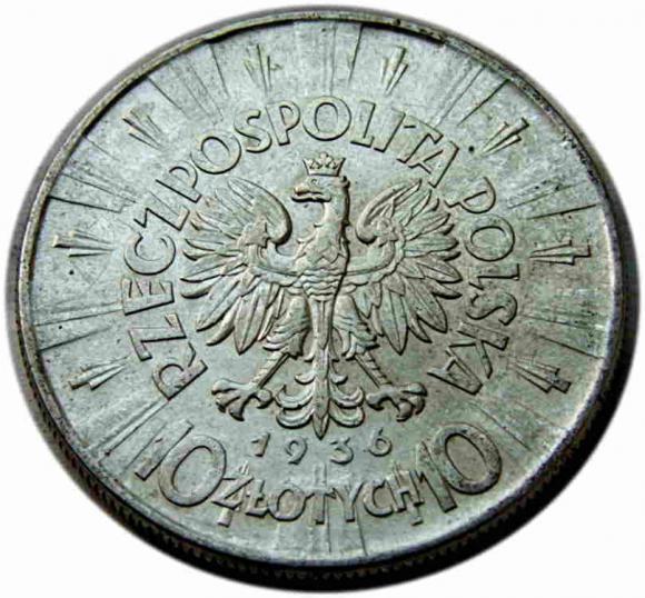 10 złotych 1936 Józef Piłsudski  (2)