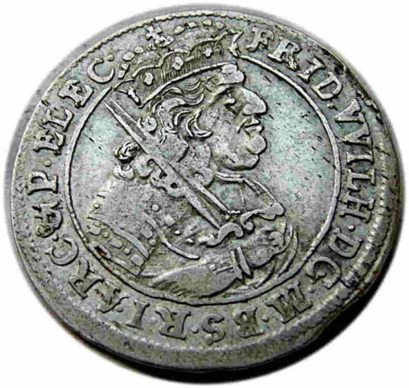 Ort 1685 Fryderyk Wilhelm I Księstwo Pruskie Królewiec (1)