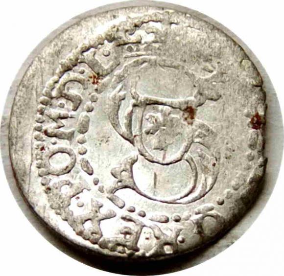 Szeląg Zygmunt III Waza Ryga (1)