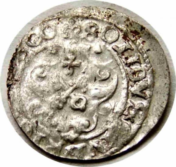 Szeląg 1600 Zygmunt III Waza Ryga (2)